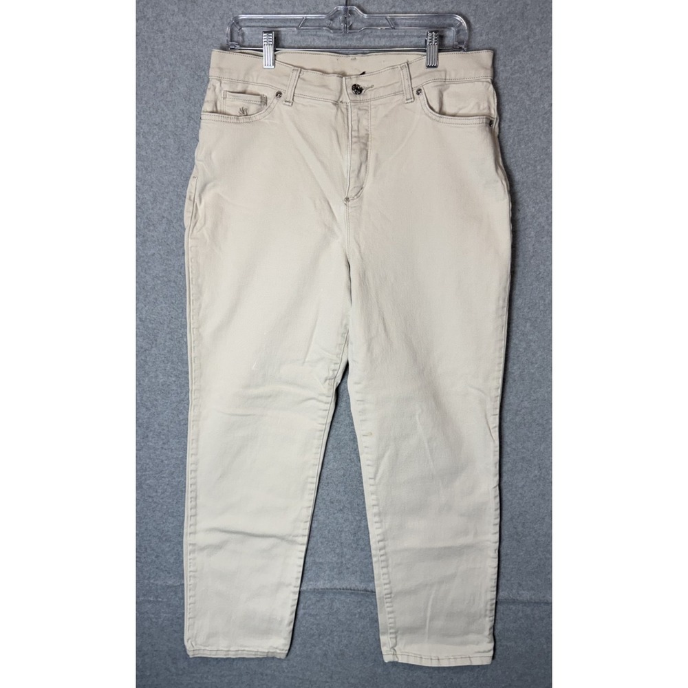 Gloria Vanderbilt Amanda Jeans Womens 12 High Rise Straight Classic Stretch Deni